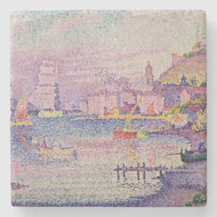 Dessous-de-verre En Pierre Laisser le port de Saint-Tropez, 1902