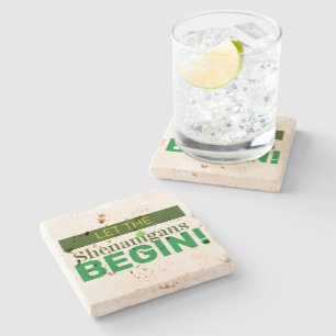 Dessous-de-verre En Pierre Laissons Les Shenanigans Commencer Le Dessous de v