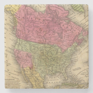 Dessous-de-verre En Pierre L'Amérique du Nord 36