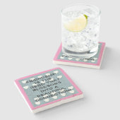 Dessous-de-verre En Pierre L'Amitié Est La Graine (Côté)