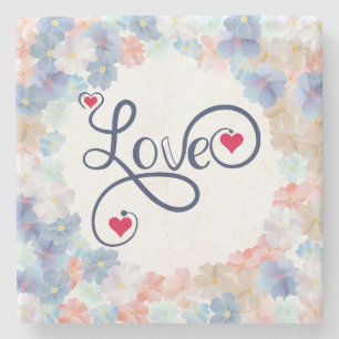 Dessous-de-verre En Pierre L'amour pur comme Fleur