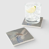 Dessous-de-verre En Pierre L'ange de la paix (par Walter Crane) (Côté)