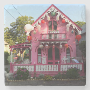 Dessous-de-verre En Pierre Lanternes et pain d'épice rose - Vignoble de Marth