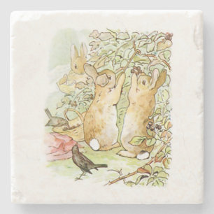 Dessous-de-verre En Pierre Lapin : cueillette de Blackberry (Beatrix Potter)