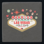 Dessous-de-verre En Pierre Las Vegas Marié Couple Correspondant Vacances Neva<br><div class="desc">Ce design est spécial pour les couples qui se sont mariés à Las Vegas. Un design couleur complet que si vous le portez vous recevrez des milliers de compliments. Portez-le avec votre mari et créez des moments inoubliables à Las Vegas Nevada</div>