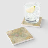 Dessous-de-verre En Pierre L'Asie 4 (Côté)