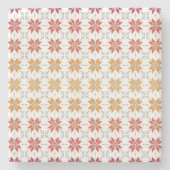 Dessous-de-verre En Pierre Latvian Morning SUN motif géométrique IV (Devant)