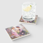 Dessous-de-verre En Pierre Lavande (Côté)