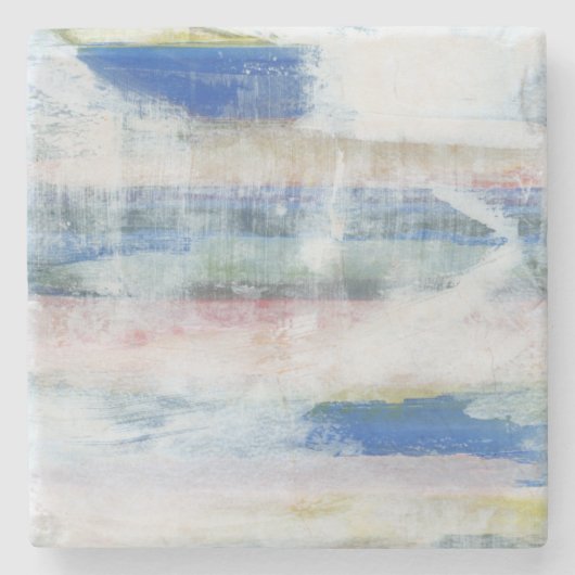 Dessous-de-verre En Pierre Laver blanc II (Devant)