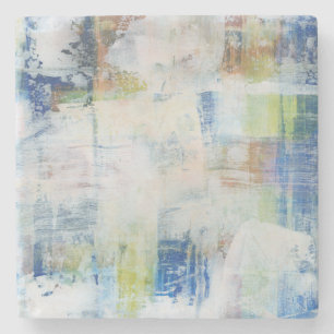 Dessous-de-verre En Pierre Laver blanc III