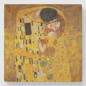 Dessous-de-verre En Pierre le baiser - Gustav Klimt (Devant)