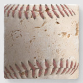 Dessous-de-verre En Pierre Le Baseball Stitch Sportif (Devant)