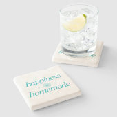 Dessous-de-verre En Pierre Le bonheur est fait maison (Côté)