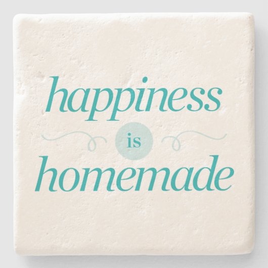 Dessous-de-verre En Pierre Le bonheur est fait maison (Devant)