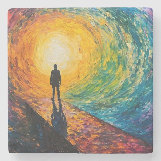 Dessous-de-verre En Pierre Le bord de la dimension (Devant)