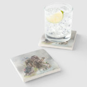 Dessous-de-verre En Pierre Le Boykin Spaniel (Côté)