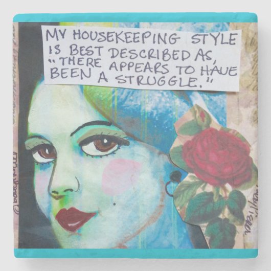 Dessous-de-verre En Pierre Le caboteur de Marbe MON STYLE de MÉNAGE PEUT (Devant)