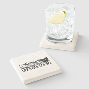 DESSOUS-DE-VERRE EN PIERRE LE CHATS M30W 8 BITS