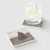 Dessous-de-verre En Pierre Le Christ dans le désert (par Ivan Kramskoi) (Côté)