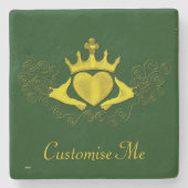 Dessous-de-verre En Pierre Le Claddagh (Or) (Devant)