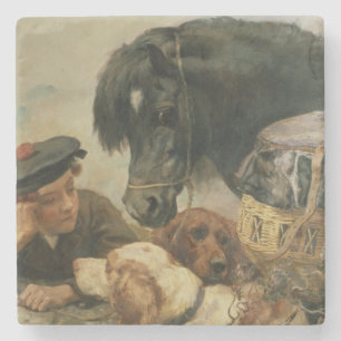 Dessous-de-verre En Pierre Le compagnon de la garde-chasse
