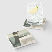 Dessous-de-verre En Pierre Le déjeuner (Côté)