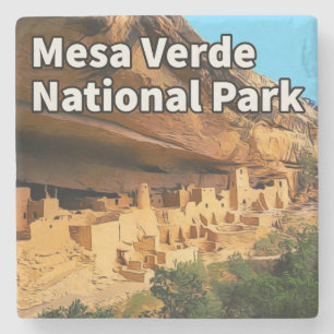 Dessous-de-verre En Pierre Le Dessous de verre du Parc national de Mesa Verde