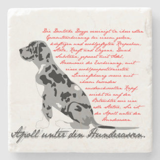 Dessous-de-verre En Pierre Le Dogue allemand - l'Apollon parmi les races de c