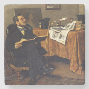 Dessous-de-verre En Pierre Le Gentleman raffiné, Art Lover