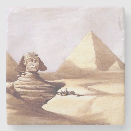 Dessous-de-verre En Pierre Le Grand Sphinx, Pyramides de Gizeh (Devant)