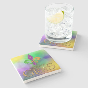 Dessous-de-verre En Pierre Le gre festif de SlipperyJoe sur le thème de Mardi