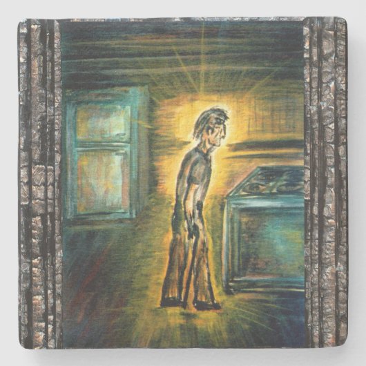 Dessous-de-verre En Pierre Le guérisseur (Devant)