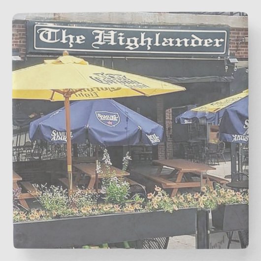 Dessous-de-verre En Pierre Le Highlander Atlanta, Le Highlander (Devant)