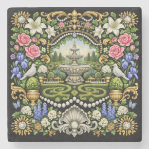 Dessous-de-verre En Pierre Le jardin inspiré du Roi Soleil de Versailles 