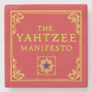 Dessous-de-verre En Pierre Le Manifeste de Yahtzee Dessous de verre