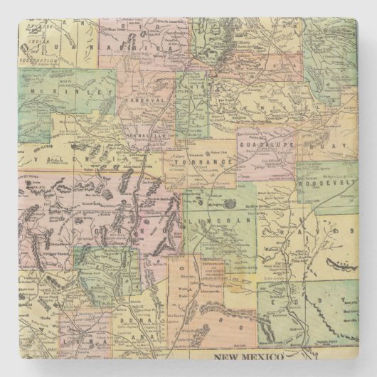 Dessous-de-verre En Pierre Le Nouveau Mexique (Devant)