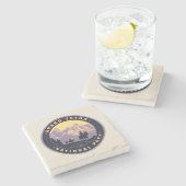 Dessous-de-verre En Pierre Le Parc national de Grand Teton (Côté)