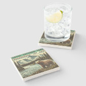 Dessous-de-verre En Pierre Le Parc national de Katmai (Côté)