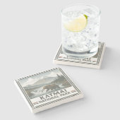 Dessous-de-verre En Pierre Le Parc national de Katmai (Côté)