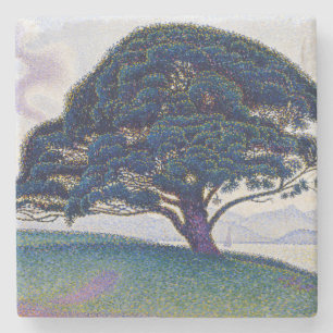Dessous-de-verre En Pierre Le pin Bonaventure, peinture à l'huile, Paul Signa