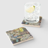 Dessous-de-verre En Pierre Le poisson frais de vendredi à Singapour (Côté)