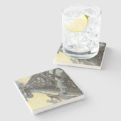 Dessous-de-verre En Pierre Le Pont de L'Europe, 1876 (Côté)