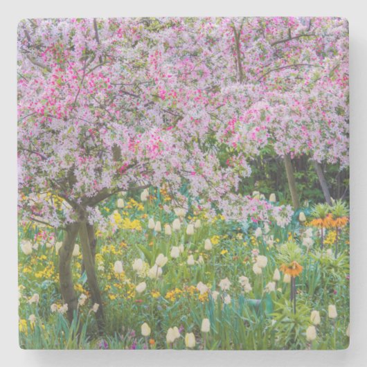 Dessous-de-verre En Pierre Le printemps dans le jardin de Claude Monet (Devant)