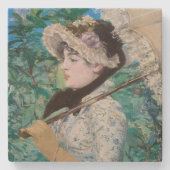 Dessous-de-verre En Pierre Le Printemps Édouard Manet Peinture impressionnist (Devant)