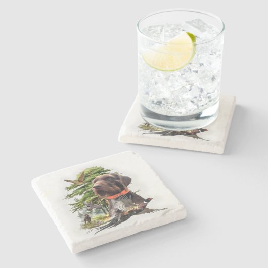 Dessous-de-verre En Pierre Le Pudelpointer (Côté)