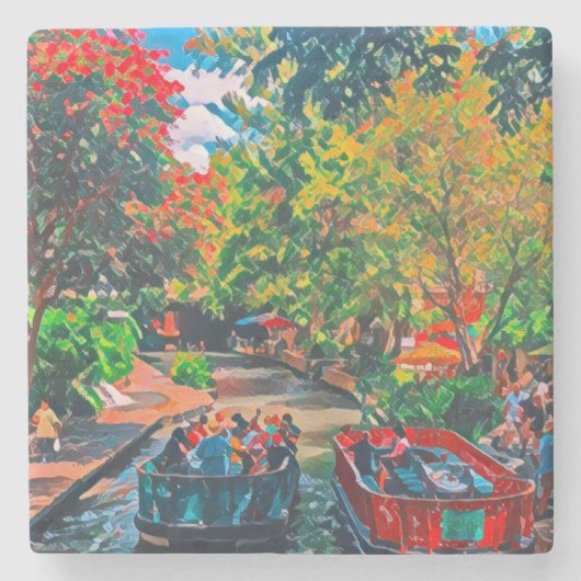 Dessous-de-verre En Pierre Le Riverwalk de San Antonio (Devant)