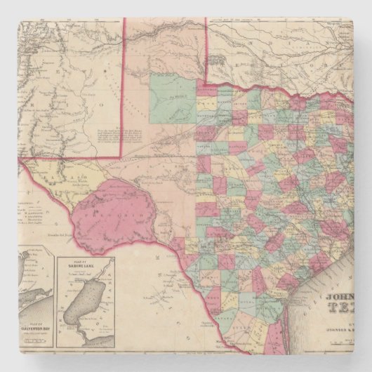 Dessous-de-verre En Pierre Le Texas 10 (Devant)