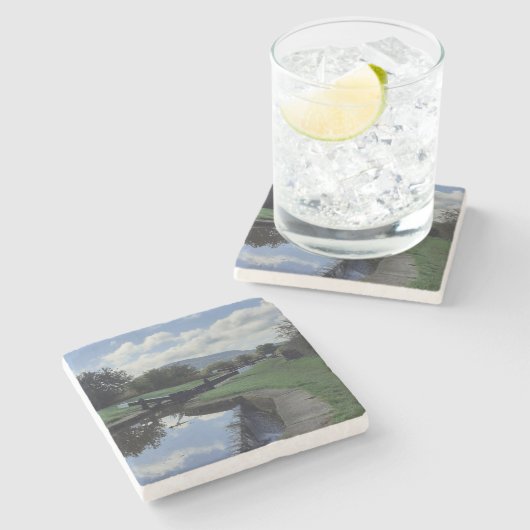 Dessous-de-verre En Pierre Le thème du canal (Côté)