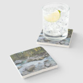 Dessous-de-verre En Pierre Le torrent Ramsauer Ache (Côté)