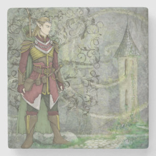 Dessous-de-verre En Pierre Le Wanderer Elven Retourne